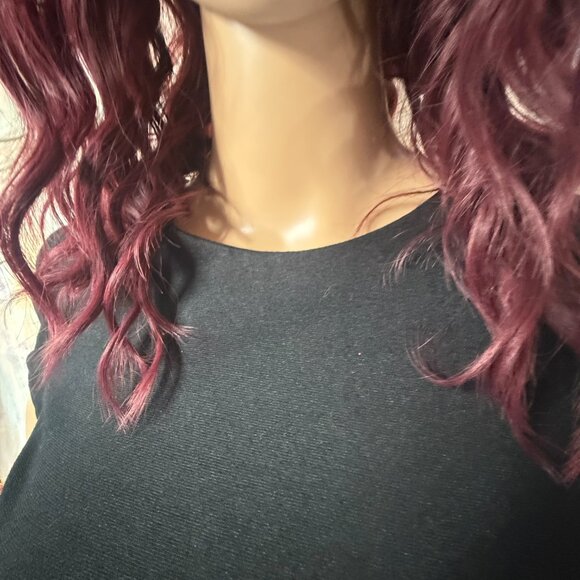 📌Cynthia Steffe Mix of Materials Laser-Cut Faux Leather Mini Dress - Picture 3 of 15